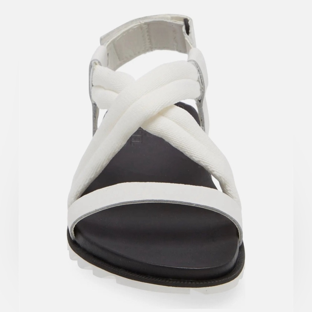 Sorel Women Crisscross Slingback Roaming Decon Sandal Size US 10 White Leather - Picture 2 of 6